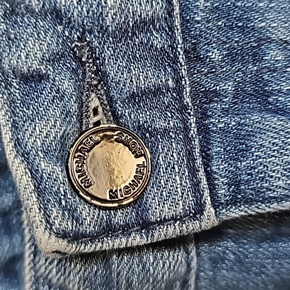 Michael Kors SkinnyBlue Jeans With Sequins Detailing in Women's Size 16W EUC - Picture 4 of 9